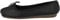 Clarks Women's Freckle Ice Ballet Flats, Black Leather, 3 UK