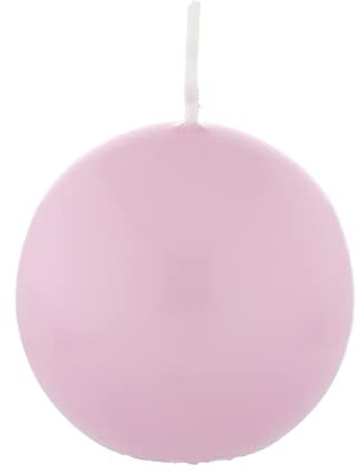 Kugelkerzen Rosa 8 cm, 6 Stück