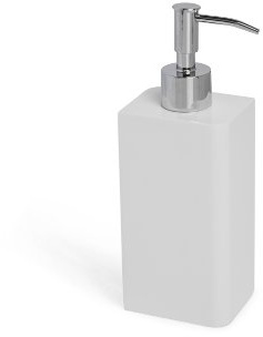 Kassatex Lacca Bath Accessories Lotion Dispenser, White