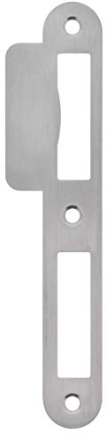 ToniTec Lappenschließblech für Zimmertüren 170 x 24 mm Edelstahl Schliessblech DIN rechts