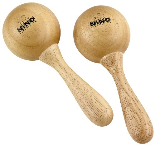 Nino Percussion NINO8 Maracas aus Holz Größe S