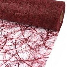 25 Meter Sizoweb® Tischband, 19 cm Breite in Bordeaux