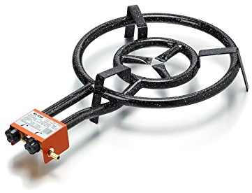 Garcima Paellero 50 cm, Negro, Antiadherente, Gas, 8.82 Libras
