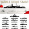Wandaro Wandtattoo Skyline Frankfurt I schwarz (BxH) 140 x 33 cm I Wohnzimmer Städte der Welt selbstklebend Aufkleber Wandsticker Wandaufkleber Sticker W3290