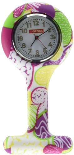 GiMa ns881 Uhr für Krankenschwestern, rund Fantasia Colori