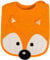 Smithy Lätzchen Baby Fuchs, Kinderlätzchen für 0-24 Monate, Mädchen Junge, aus100% Baumwolle, Baby Erstausstattung (orange)