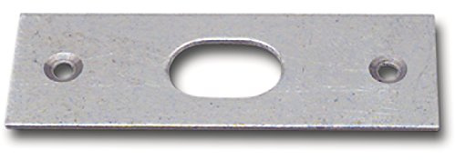 Riegelschließblech gerade, mit ovalem Loch, 75 x 26 mm, Stahl verzinkt | Schliessblech