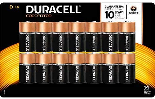 Duracell Coppertop Lot de 14 piles alcalines D