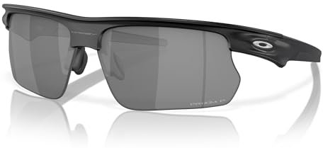 Oakley BiSphaera Sunglasses Matte Black with Prizm Black Polarized Lens 68mm + Case, Black Steel, One size