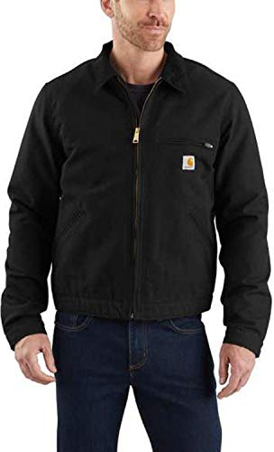 Carhartt, Herren, Detroit Lockere Jacke aus Segelleinen mit Deckenfutter, Schwarz, L