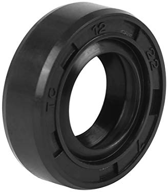 X AUTOHAUX 12mm x 22mm x 7mm Goma Doble Labio TC Aceite Eje Sello para Coche