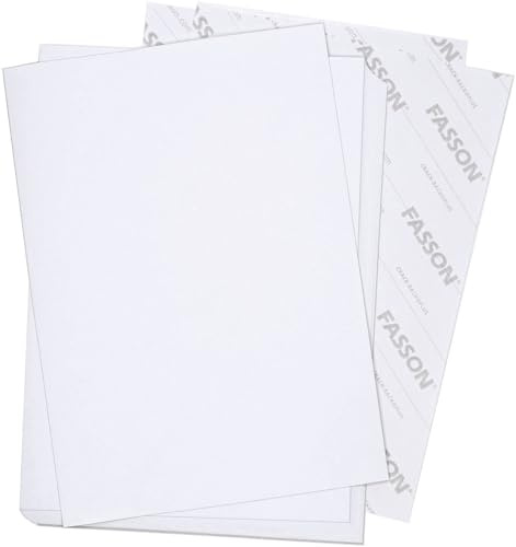 Az_051 - Papel adhesivo DIN A4 I 25 hojas en blanco mate I Crack Back-Plus I adhesivo de papel adhesivo para imprimir, color blanco mate
