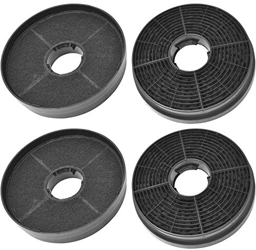 SPARES2GO Carbon Filter for Lamona HJA2480 HJA2908 LAM2401 Cooker Hood Extractor Vent Fan (Pack of 4)
