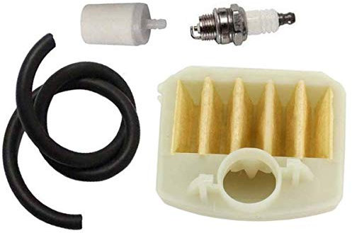 Hippotech Air Filter Fuel Line Fuel Filter Spark Plug Tune Up Maintenance Service Kit for 537-02-40-03 Husqvarna 340 345 346 350 351 353 Chainsaw