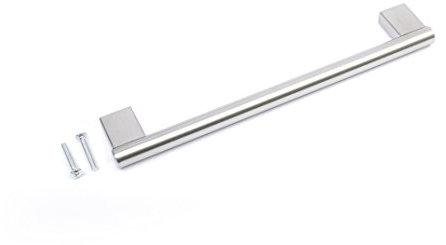 BSM Marketing Poignée de porte en acier inoxydable brossé pour placard de cuisine (1, 192 mm)
