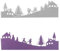 Stanzenshop Stanzschablone Winterlandschaft mit Kindern, Weihnachten, Dies Christmas, Winter, Schneeflocke, Weihnachtsstanzen, Stamping Schablone Weihnachten