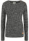 OXMO OXPhia Damen Strickpullover Grobstrick Pullover mit Rundhals-Ausschnitt 100% Baumwolle Regular fit, Größe:XL, Farbe:Black (799000)