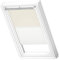 VELUX Original Dachfenster Duo Verdunkelungsrollo für U08, Hellbeige, mit weißer Führungsschiene