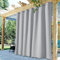 StangH Indoor Outdoor Vorhänge Wasserdicht Verdunklung Sommer Schatten Jalousien für Terrasse Extra Breit Total Privatsphäre Raumteiler Vorhänge für gemeinsame Raumteiler, Silbergrau, 1 Panel