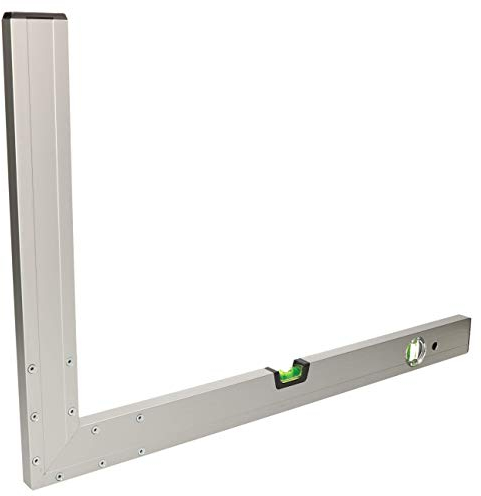 KOTARBAU® Bauwinkel 60x40cm mit Wasserwaagen zum Ausgleichen bei Bauarbeiten