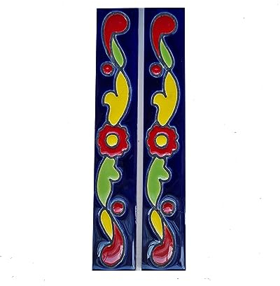 Hausnummern, spanische Keramik, 15 cm x 7,5 cm, Pfeffer Design (Enden, 2 Fliesenset)