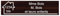 Plaque gravée pour nom et numéro boîte aux lettres autocollante 10x2,5cm personnalisée 1 à 3 lignes Bois