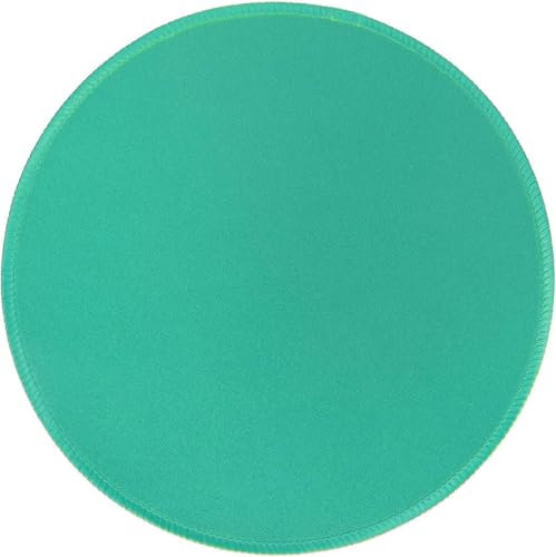 Qisan Gaming Mouse Pad/Mat for Computer Laptop 8.66x8.66x0.07 Keyboard Pad Desk Pad with Anti-slip Rubber Base Round Mouse Pad Mat-Green
