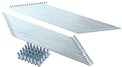 Jeu de rayons 190 x 2,9 mm galvanisé à 90° compatible avec Zündapp Automatic type 444
