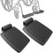 Repose-pieds universel pour fauteuil roulant, repose-pieds, repose-pieds, support de tube de 7/8 compatible avec la plupart des fauteuils roulants, 2 pièce