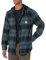 Carhartt Veste mi-saison en flanelle polaire doublée à capuche pour homme, Elm., L