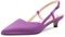 Castamere Basso Gattini Tacco Heel a Punta Pumps Donna Slingback Slip-on Sandali da Matrimonio Ufficio Feste Dress 3.5 CM Heels Viola 38 EU