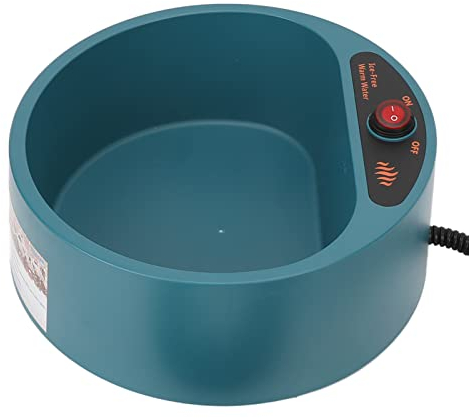 Beheizter Wassernapf für Hunde Im Freien, Beheizter Winterhundenapf, Automatische Konstante Temperatur, Wärmeerhaltung, Haustier-Thermalwassernapf mit Wasserdichtem Schalter