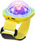 Lancoon Disco Ball Licht, Tragbare Mini Tragbare LED Lampe Nacht Stroboskop Uhr Armband USB Aufladen Sprachgesteuert mit Saugnapf für Kind Party Auto Tanzen DJ Club(Gelb)