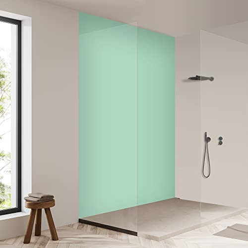 yourplate Duschrückwände mit individueller Größe (1 Rückwand – Premium Matt – Mint) – Duschrückwand Alu mit Feuchtigkeitsschutz – Rückwand Dusche zur einfachen Montage