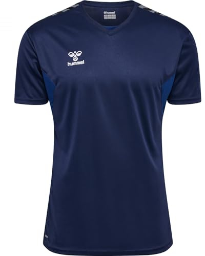 hummel Herren Hmlauthentic Pl Jersey S/S Shirt, Blau, XL EU