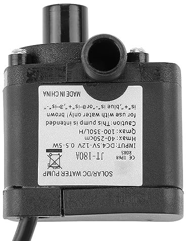 Mini DC Brushless Jt-180 Pump, L25-204y Brushless JT-180A-12 Mini Used for Computer Water Cooling Fountains Handicrafts 12V -40℃ ~100℃