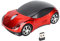Souris sans Fil, Souris sans Fil 2.4G Ergonomique Rouge en Forme De Voiture Souris De Jeu Intelligente Haute Résolution avec Récepteur USB pour Bureau Ordinateur Portable Tablette