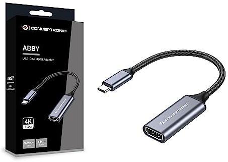 Conceptronic ABBY09G USB-C-auf-HDMI-Adapter, 4K60Hz