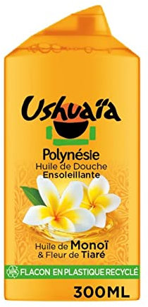Ushuaia - Douche au Monoï de Tahiti et à la Fleur de Tiare - 300ml - Lot De 4