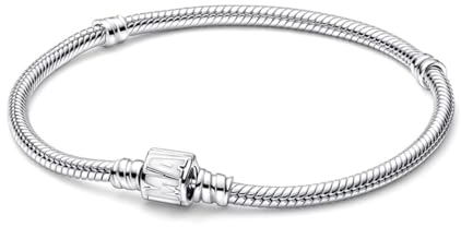 HappyStar Armkette Damen Silber 925, Damen Armband für Beads Charms,Kmpatibel Mit Pandora Charms.