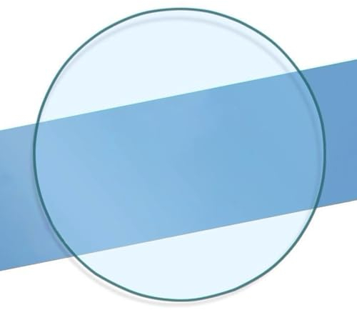 whalebee Cristal para Mesas Diámetro 40 50 60 90cm Tablero Superficie Redonda De Mesa Vidrio Templado Transparente Espesor 7mm Mesa De Comedor De Cristal, Vidrio Transparente para Mesa Redonda