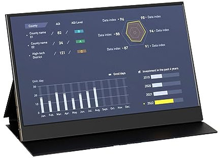BRIUERG Display Monitor da Gioco 1920X1080 Free-SYNC Tipo C Compatibile per Switch PC TV Box Spina Europea