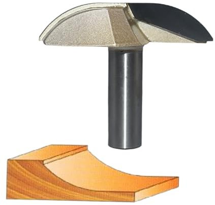 1/2'' Shank Groove Router Bit, Holzbearbeitungs Panel Router Bit, T Slot Router Bit, Kabinettsschneiderschneider, Holzbearbeitungsmeißer Tool (1/2*2)