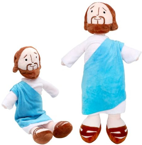 HENGBIRD My Friend Jesus Plush, 13 Inches Jesus Plüschfigur Jesus Plüsch-Puppe Jesus Plüsch Spielzeug Christus Religiöser Retter Jesus Plüsch Puppe Stoff Jesus für Kinder Frauen Männer