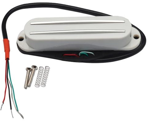 Kznifmk Weiße Humbucker Single Coil Pickups Humbucker für Single Size Pickups E-Gitarre