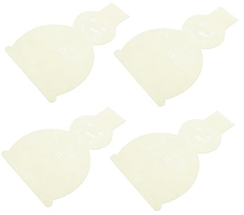 BEBEMOKO 4pièces Étuis à Couverts De Noël Feutre Pochettes De Rangement pour Couverts Sacs à Vaisselle Bonhomme De Lot