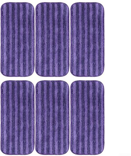 Lot de 4 ou 6 serpillères réutilisables durables pour balai Swiffer Wet Jet Mop 46 serpillères de rechange pour lutter contre la saleté tenace et la crasse (lot de 6)
