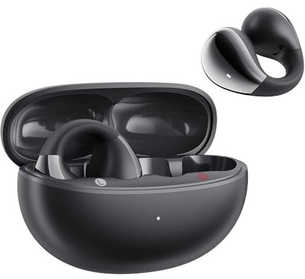 QCY Crossky C30 Auriculares de Clip Inalámbricos, Auriculares Bluetooth 5.4 Deportivos Abiertos, Ajuste Seguro, Sonido Espacial, Llamadas Nítidas, Conexión Dual