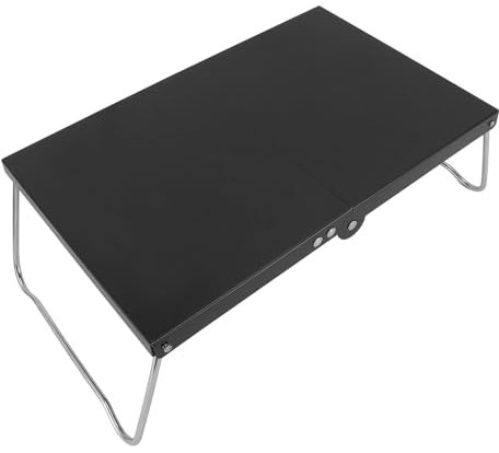 Pyhodi Camping Tisch, 12,6x4,8x8,3 in Klappbarer, Tragbarer Lager-Beistell Tisch aus Edelstahl Leichte Trage Tasche Strand Wander Picknicks BBQ Kochen Küche, Mini Beach Table Camp