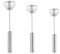 3 Batidor Semiautomático Manual, Batidor Semiautomático Acero Inoxidable, Agitador de Huevos Manual, Semi Automatic Whisk, para Mezclar Batir, Espumar